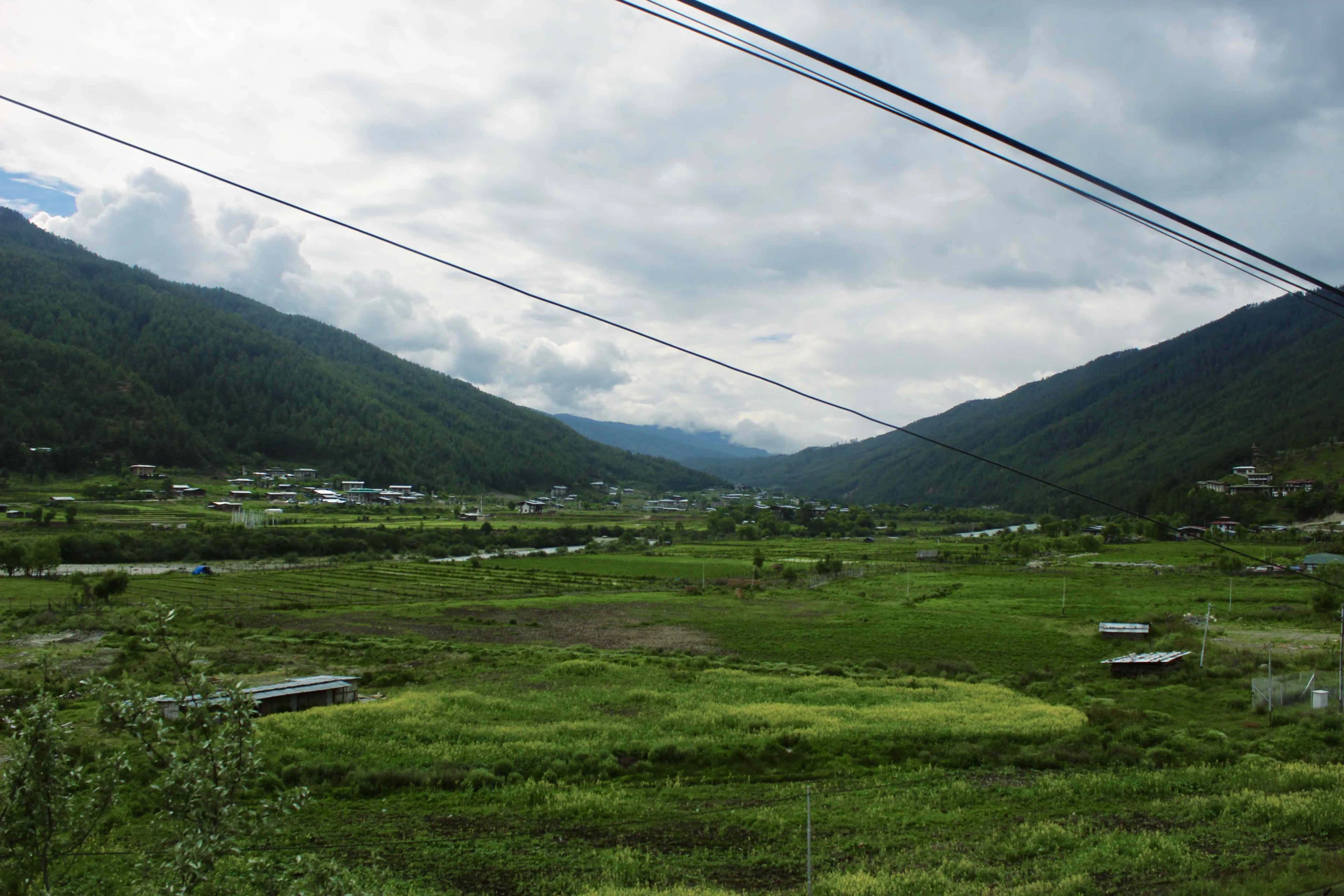 Scenic shot of Chamkhar valley from Dekyil