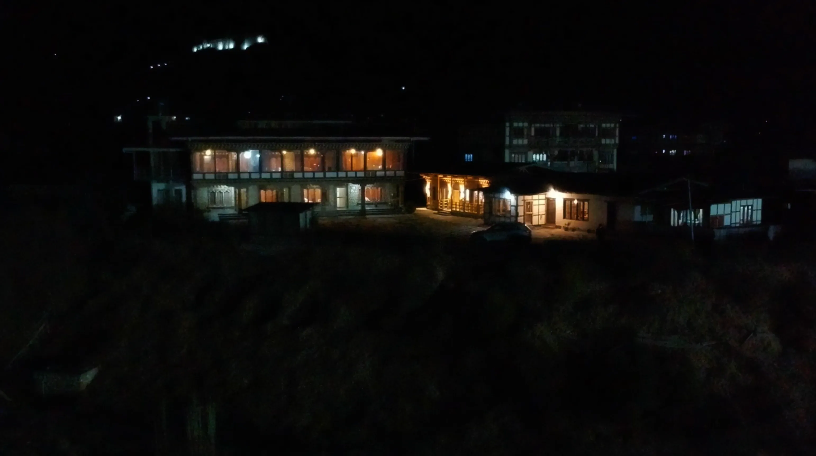 Night view of Dekyil Guest House